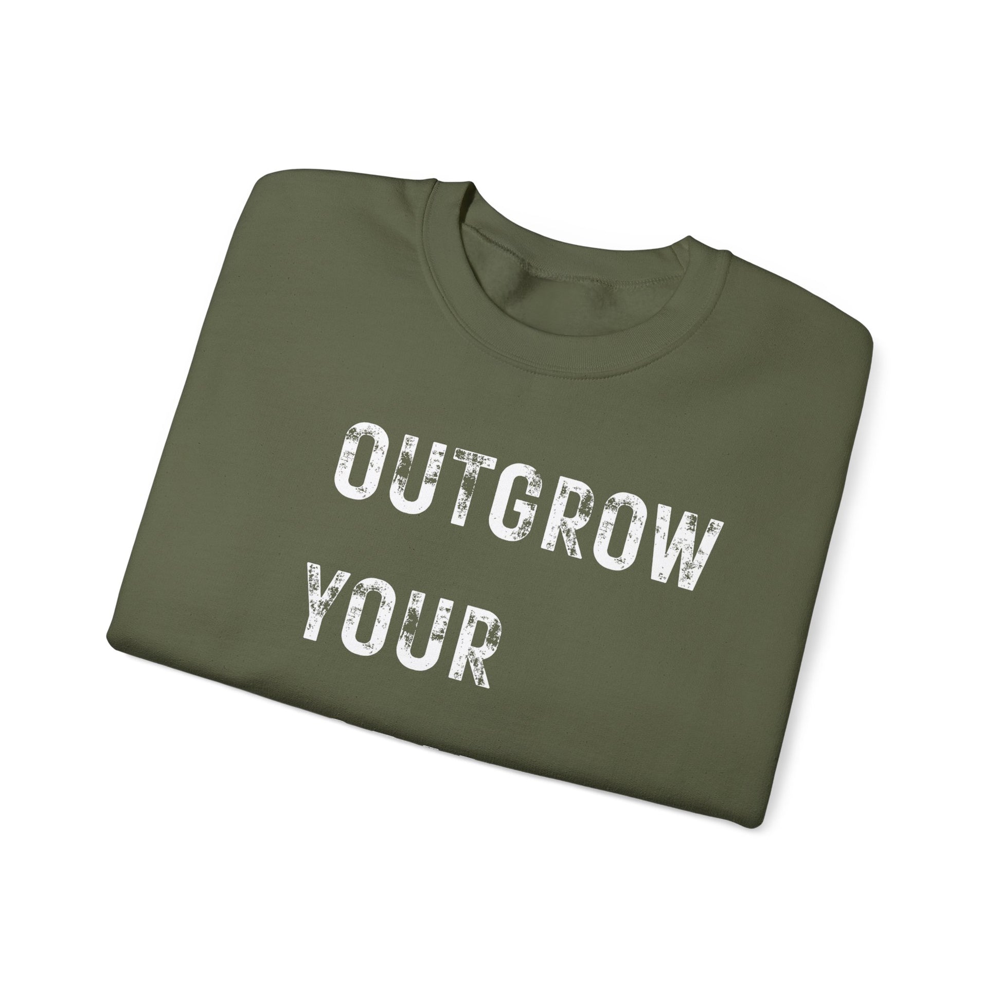 OUTGROW FORMER SELF. Sweatshirt.