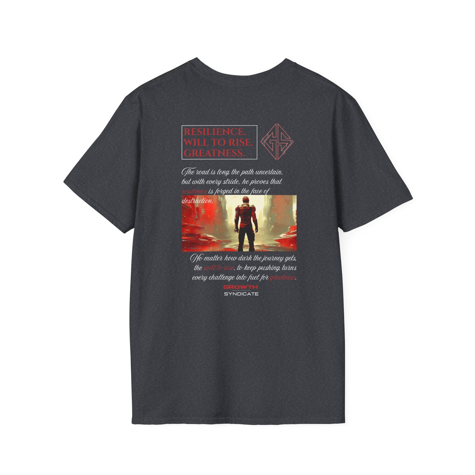 WILL TO RISE. T-shirt.