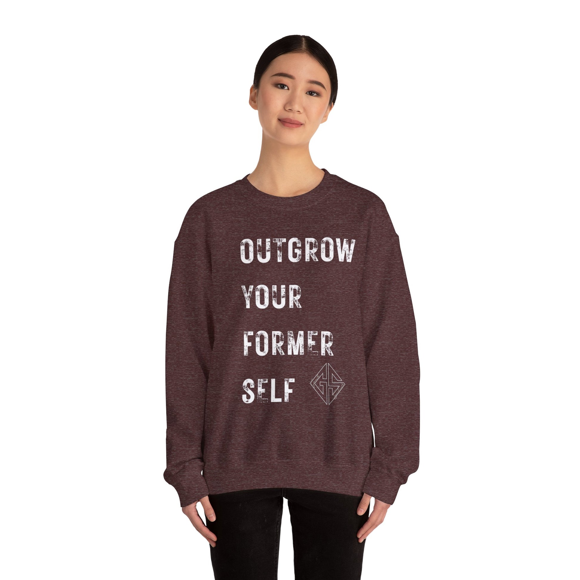 OUTGROW FORMER SELF. Sweatshirt.