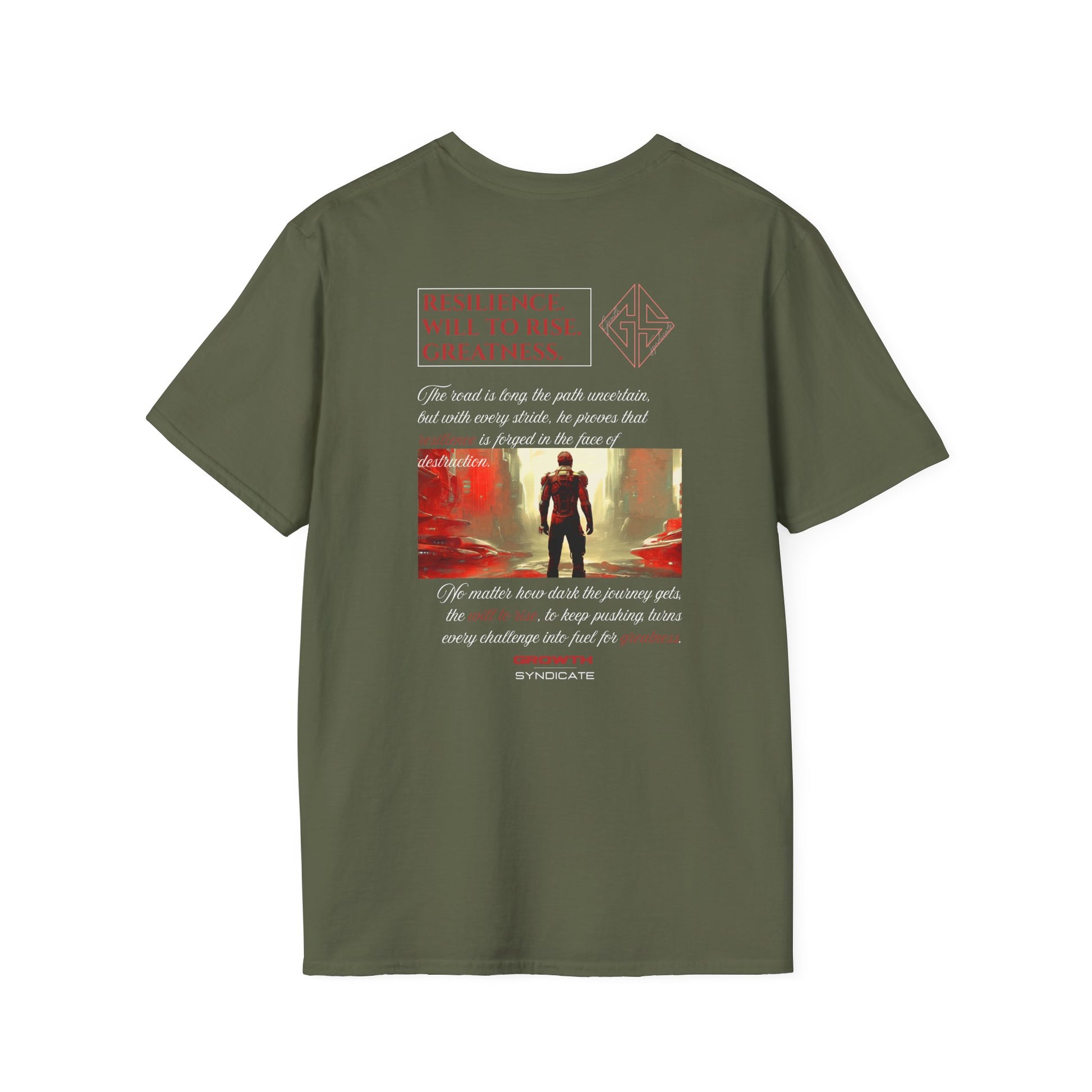 WILL TO RISE. T-shirt.